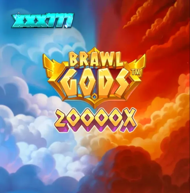 Tampilan visual slot Brawl Gods dengan tema pertarungan Zeus dan Hades